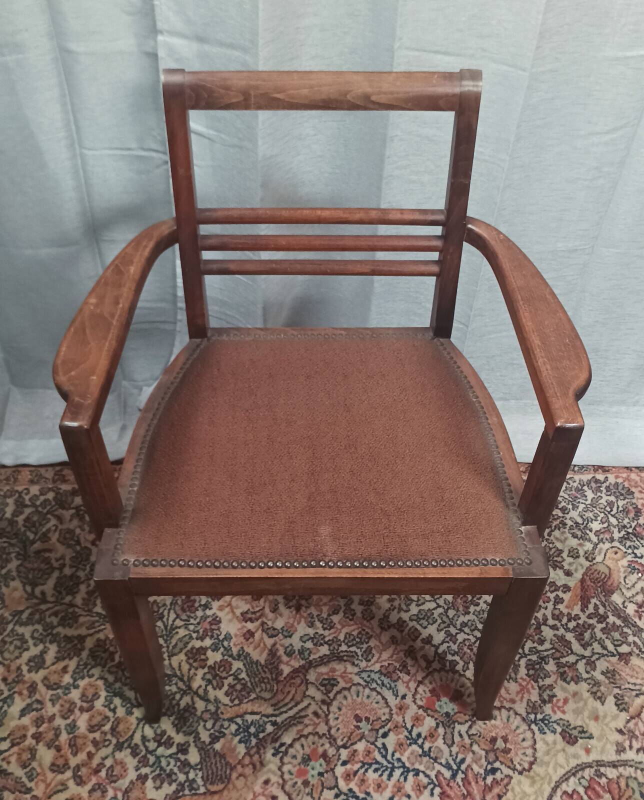 Fauteuil René Gabriel (dans le goût) en hêtre 1950