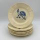 8 assiettes à dessert vintage faïence terre de fer Digoin, années 1940