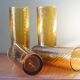 Vintage amber tube glasses