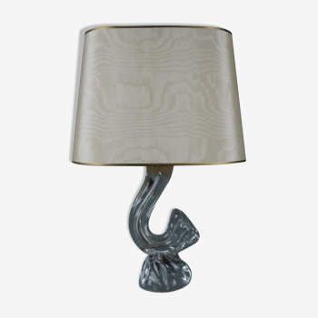Lampe de table en cristal français 1950