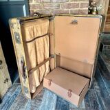 Old cabin trunk in vellum