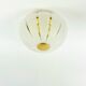 Very Large Space Age Glass & Brass Ceiling Light from Limburg, Germany, 70s