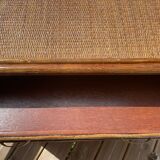 Commode osier et rotin
