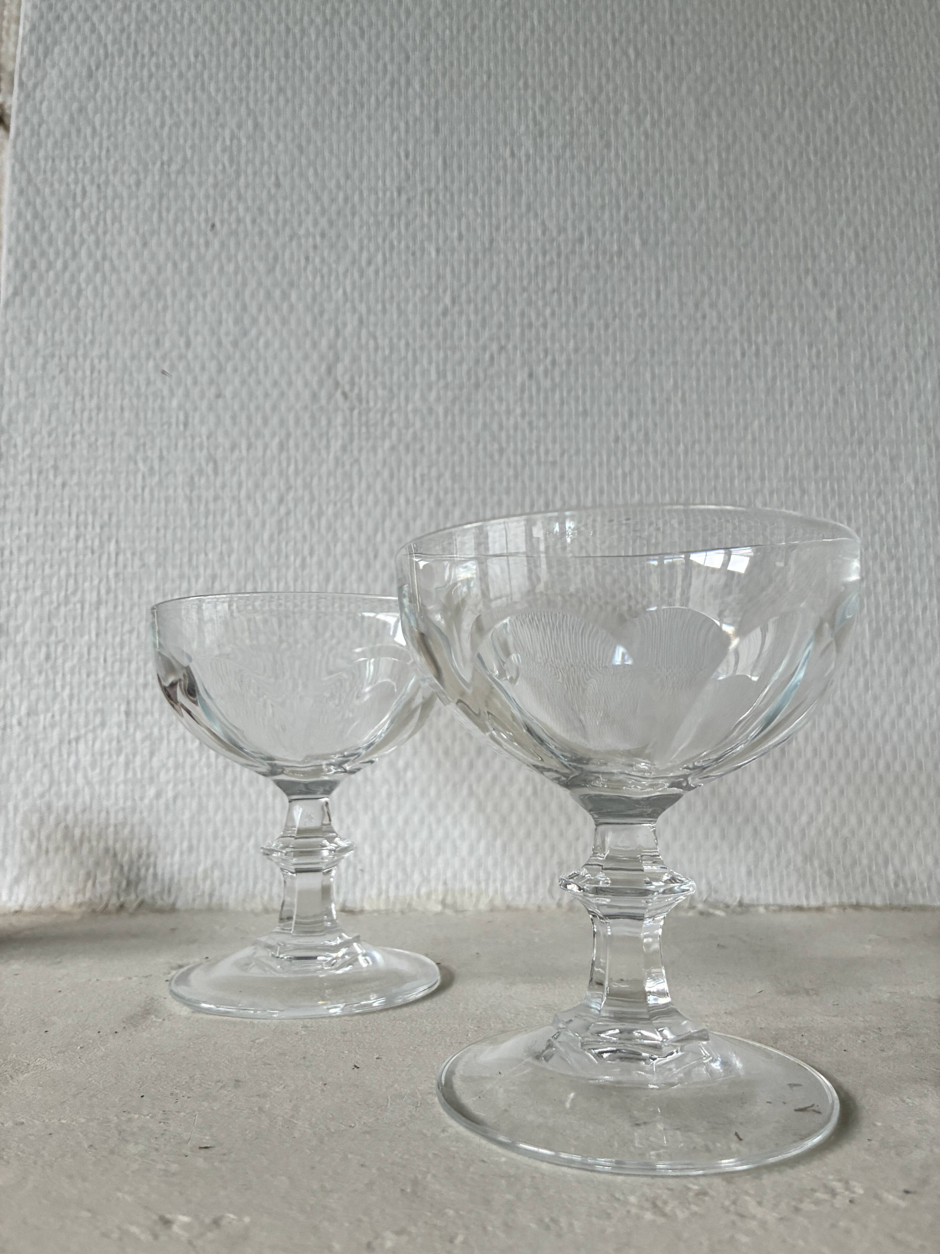 Crystal coupes from arques model rambouillet.