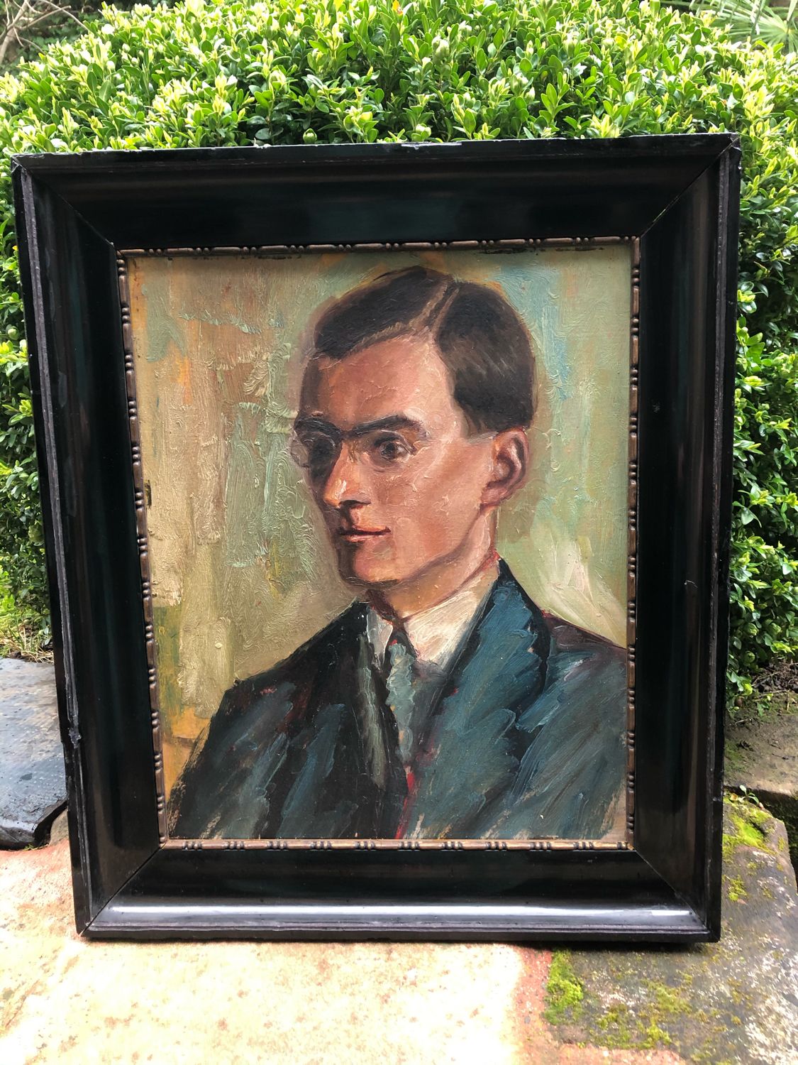 Portrait d’homme Professeur Art Déco Strasbourg vers 1900