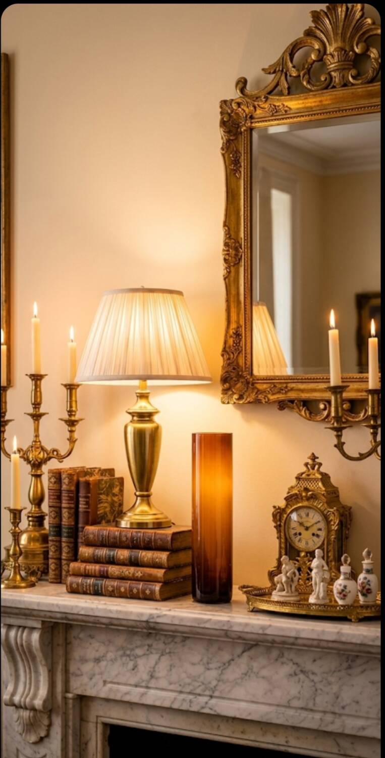 Vintage cylindrical vase in Empoli opaline – amber and brown gradient