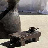 Sexy Neck - Solid wood (monoxyle) brown side table