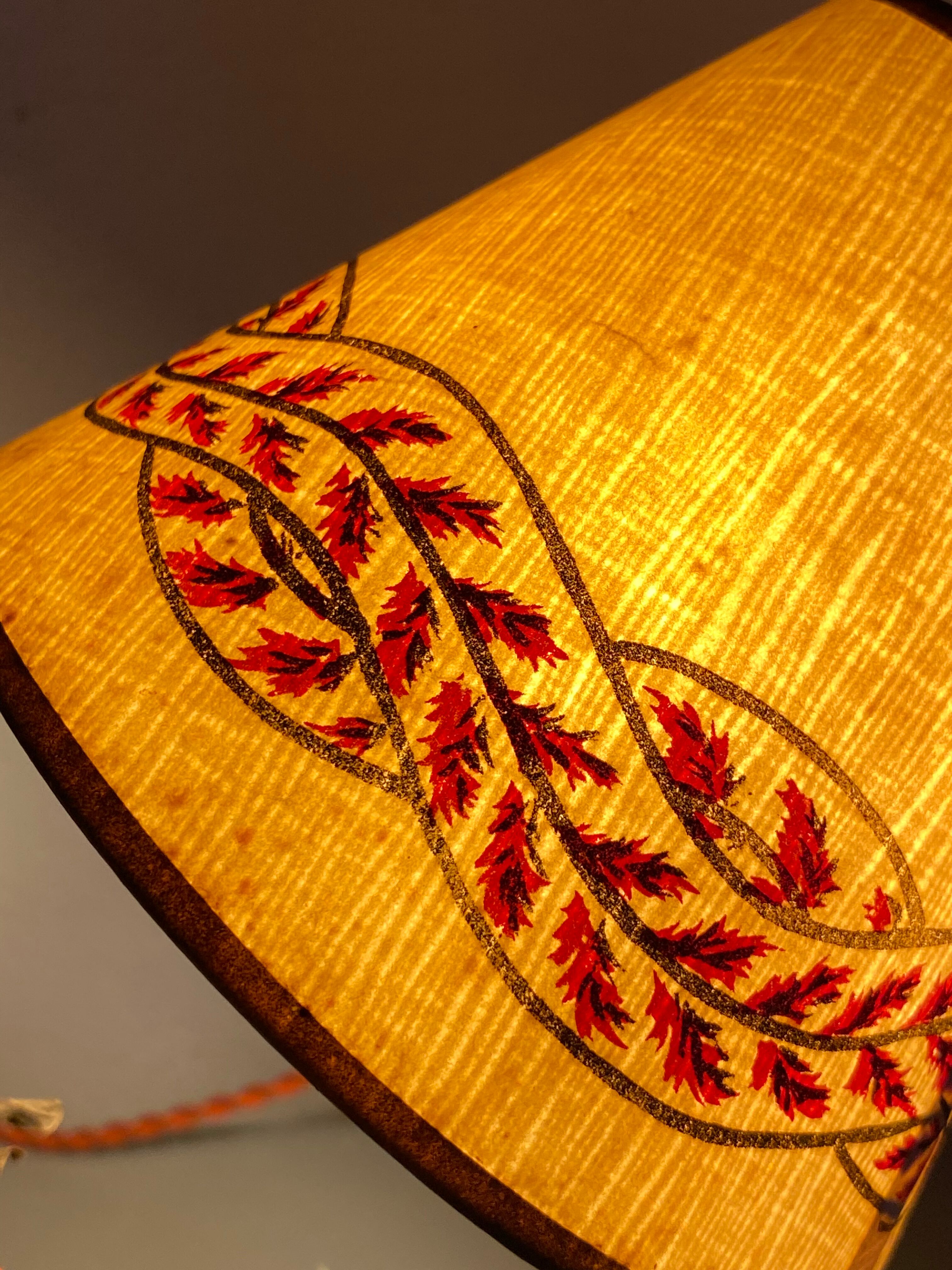 Workshop lamp, painted lampshade, 2m cable