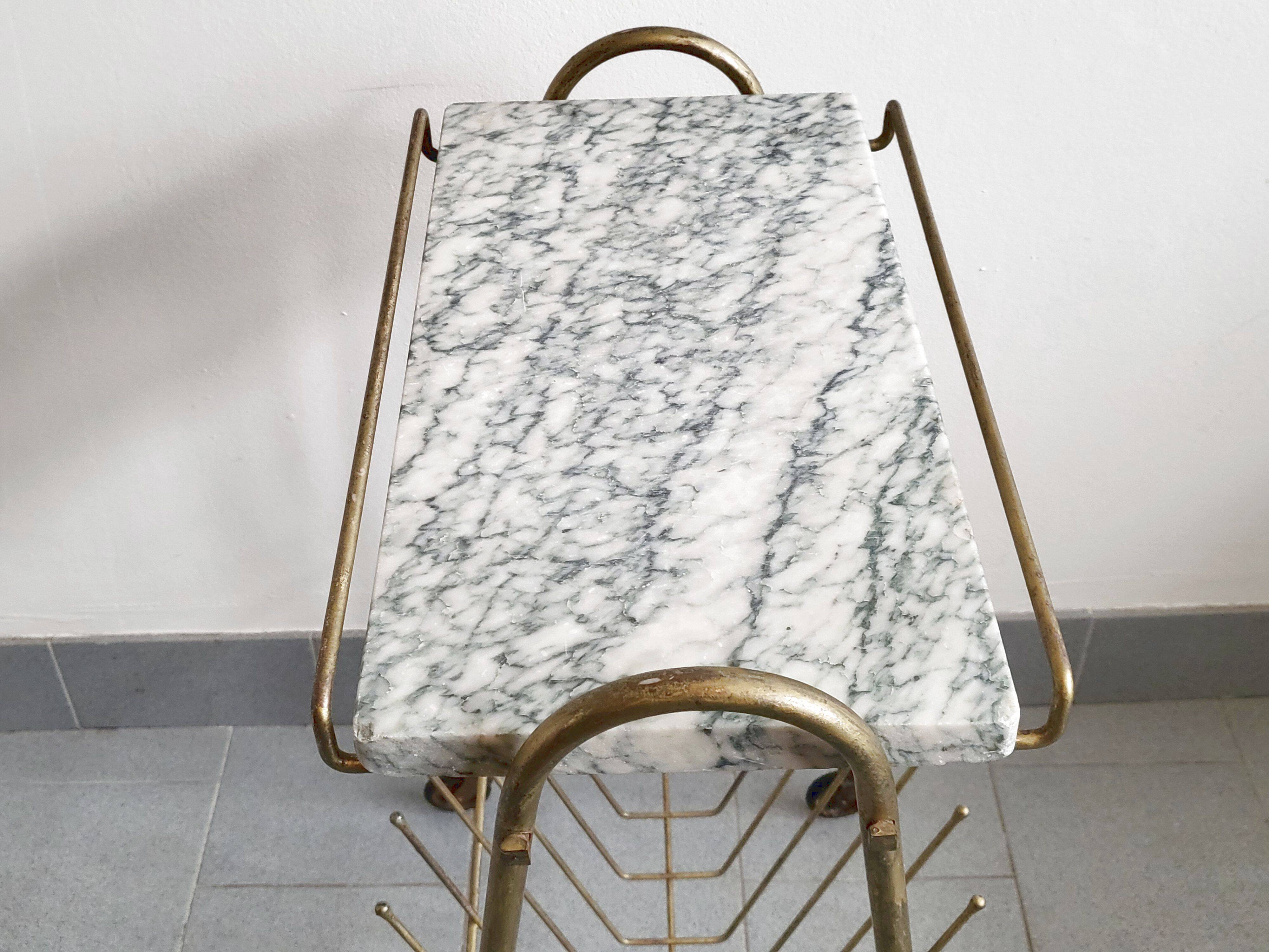 Table d'appoint porte-revues vintage 1950