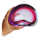 Murano sommerso pink and purple ashtray pocket emptier 1960
