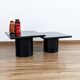Lot de 2 tables basses gigognes Cidue, années 70