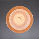 Mid-century Pink Glass & Brass Pendant Lamp