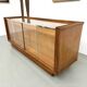 Vintage Siegel Paris workbench in oak and glass – 1950