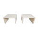 Pair of vintage travertine coffee or side tables, 1970s