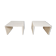 Pair of vintage travertine coffee or side tables, 1970s