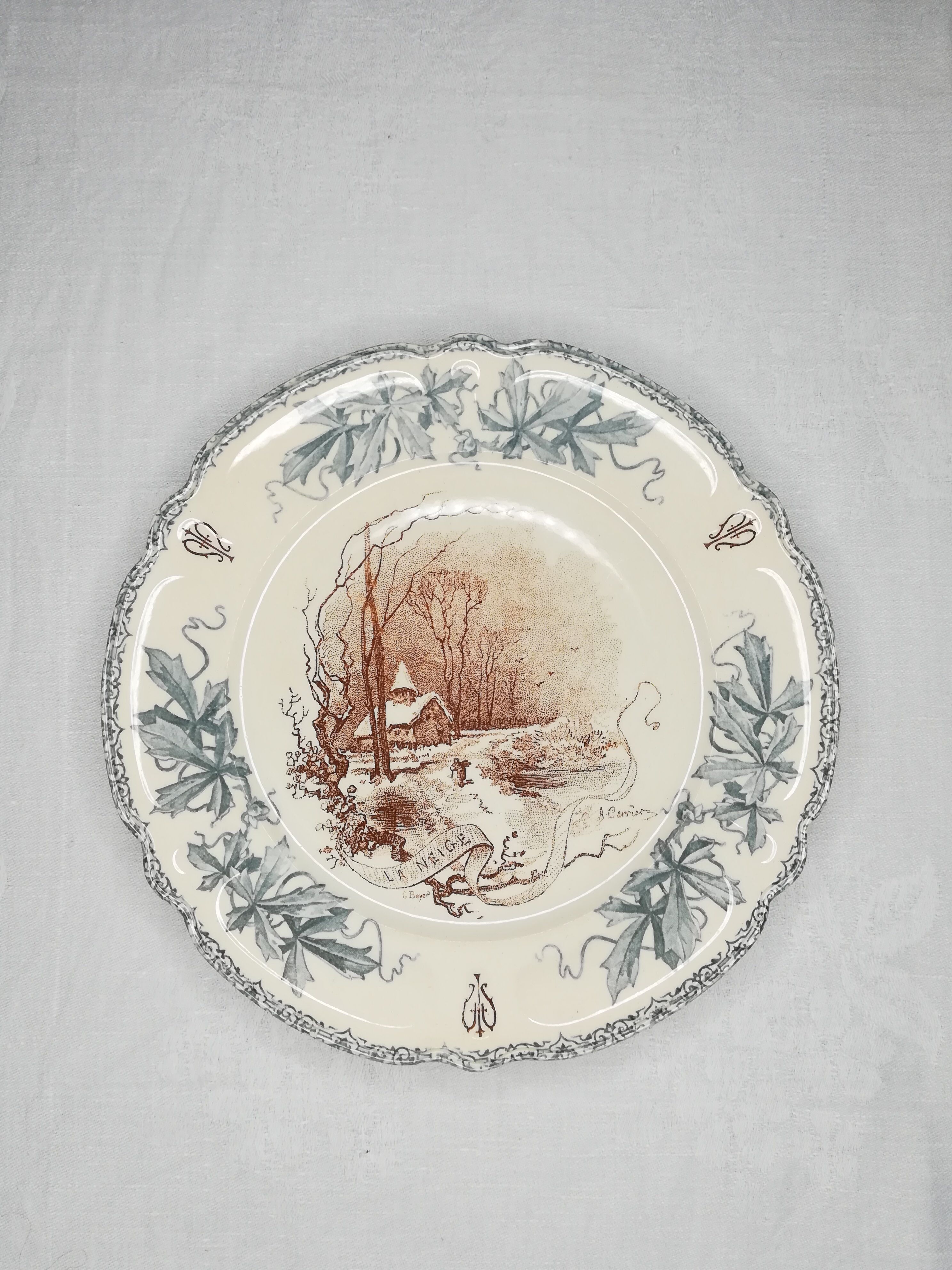 Series of 6 plates Choisy the King