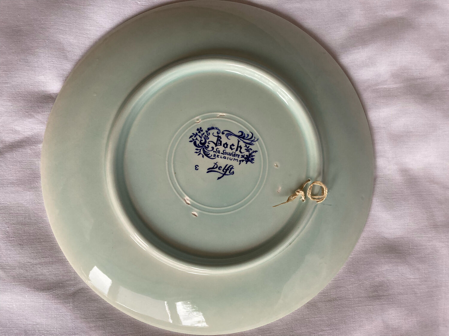 Delft plate sailboat motif