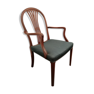 Fauteuil danois en acajou conçu par Frits Henningsen, Danemark. Années 1930-1940