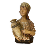 Bust of a Berber woman “Rebecca” in terracotta, Pirolli edition