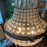 Bronze balloon chandelier and grapevines 90cm