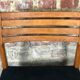Suite of 4 Scandinavian teak chairs with anthracite grey velvet top 1960