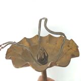 Golden metal leaf and flowers