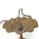 Golden metal leaf and flowers