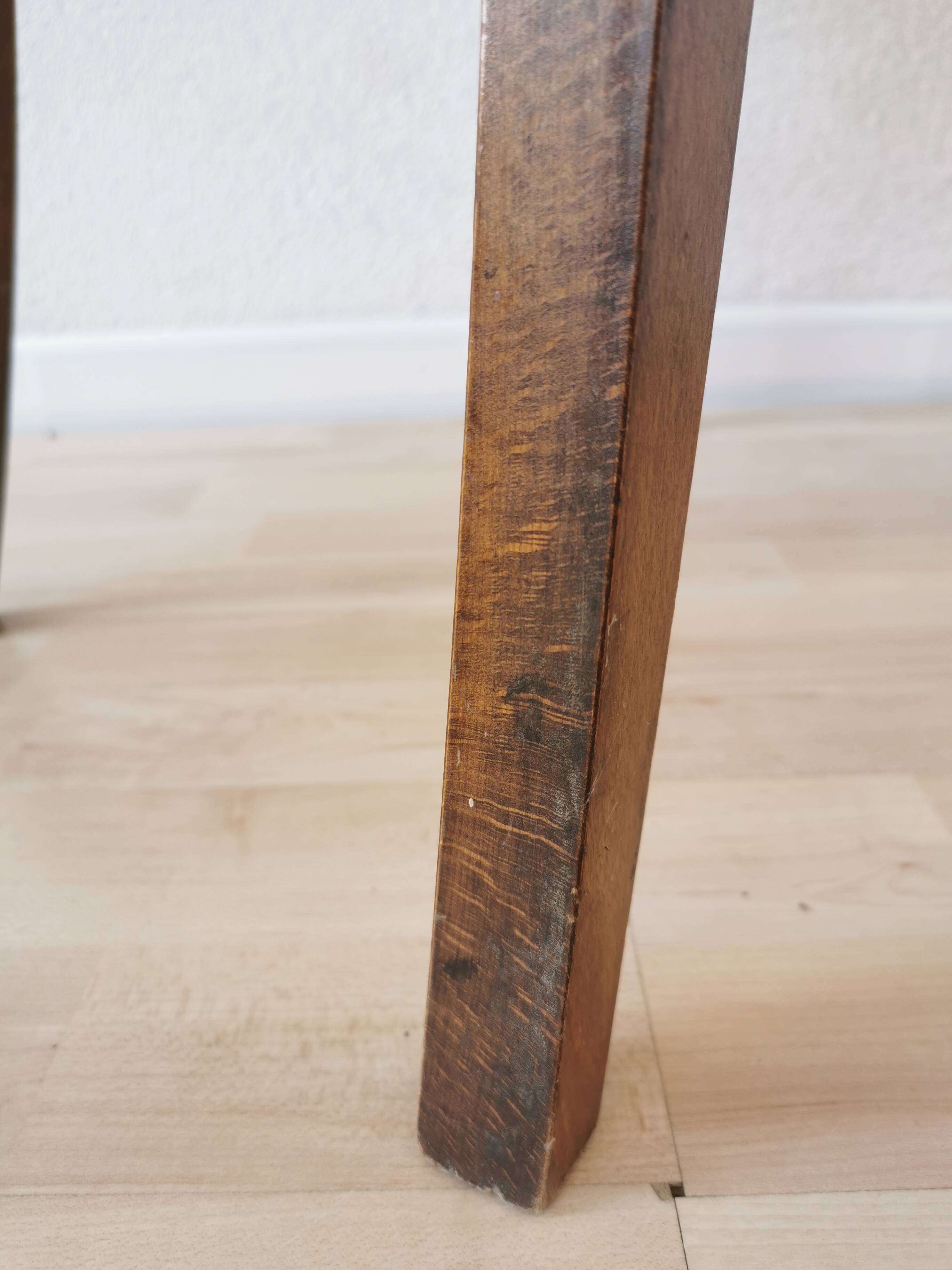 Vintage Wooden Dining Chair: Tyrolean Farmhouse Bistro, 1970s