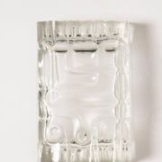 Cendrier Transparent en Verre, Années 1970, Italie