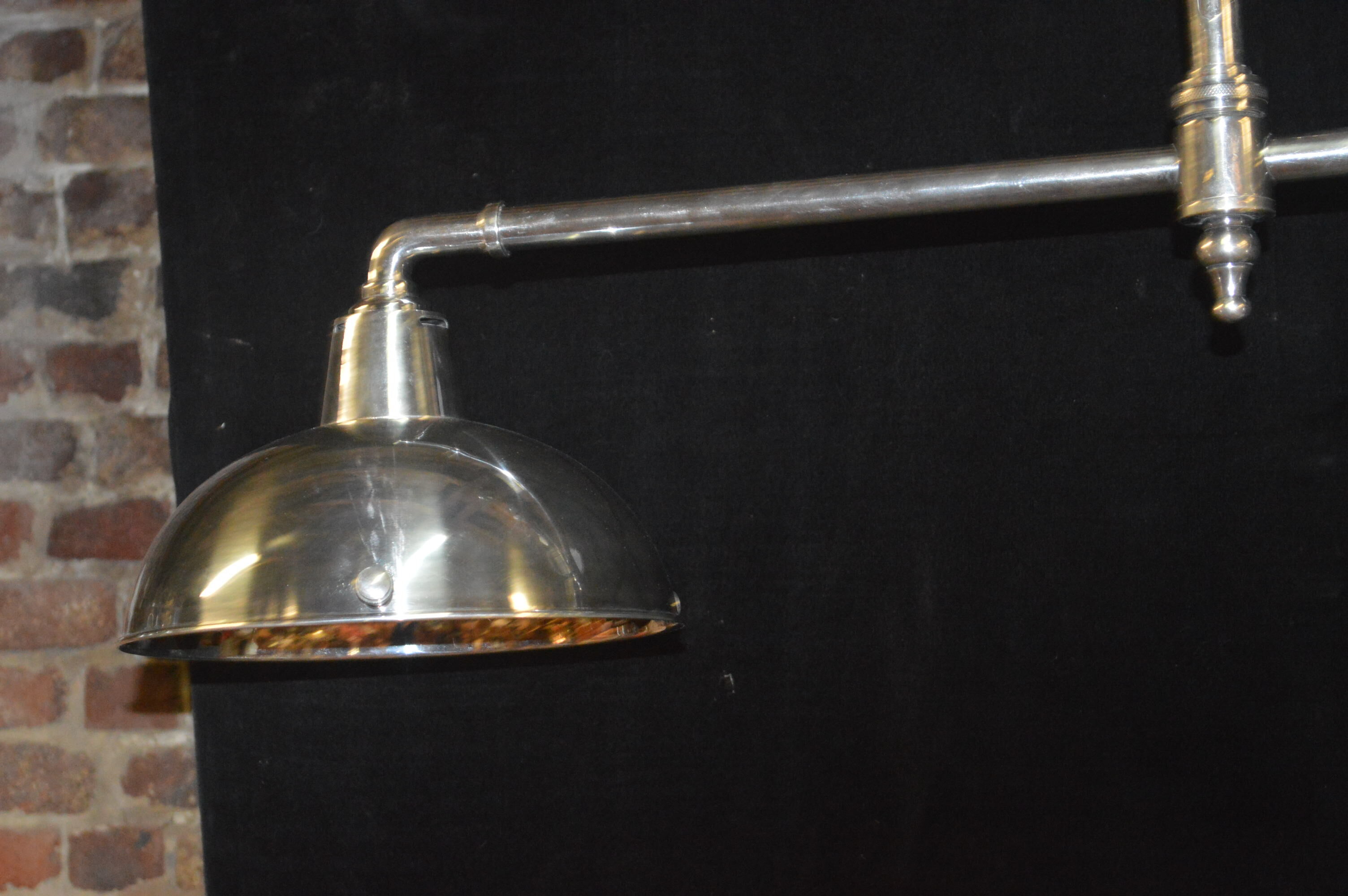 Billiards chrome brass chandelier