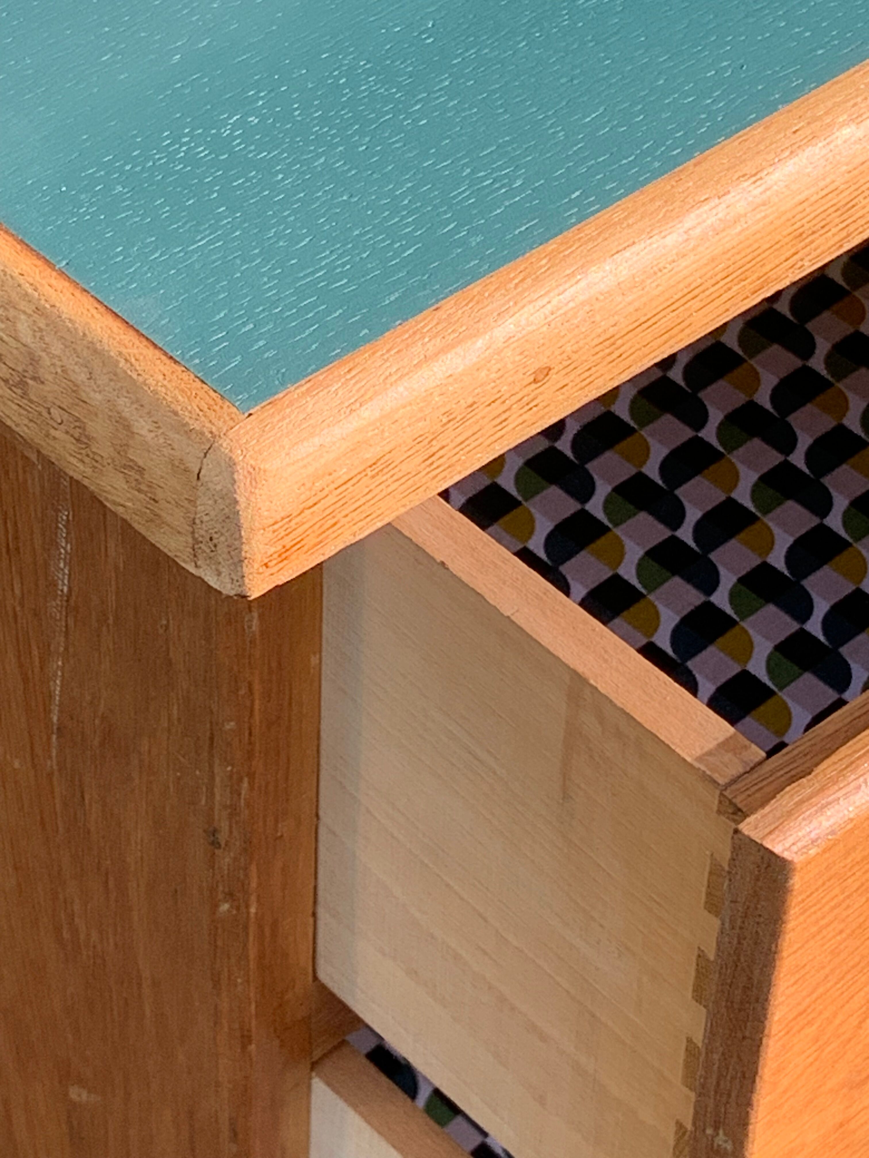 1950s schoolmaster's desk in solid oak