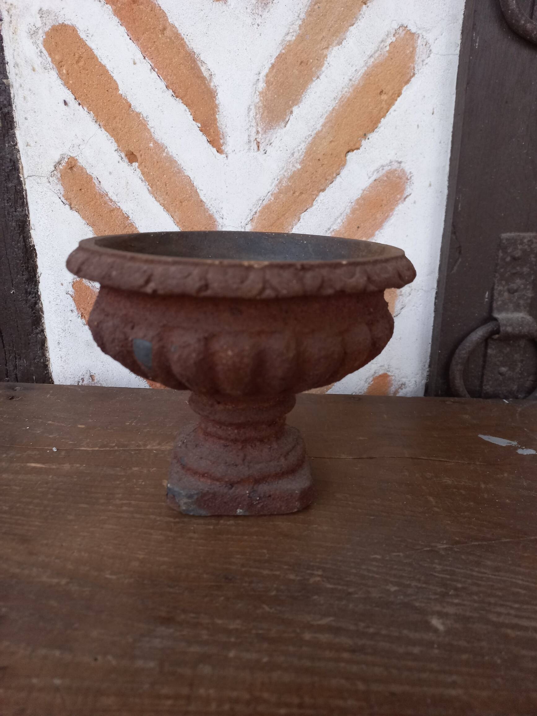 Chambord cup rusty finish