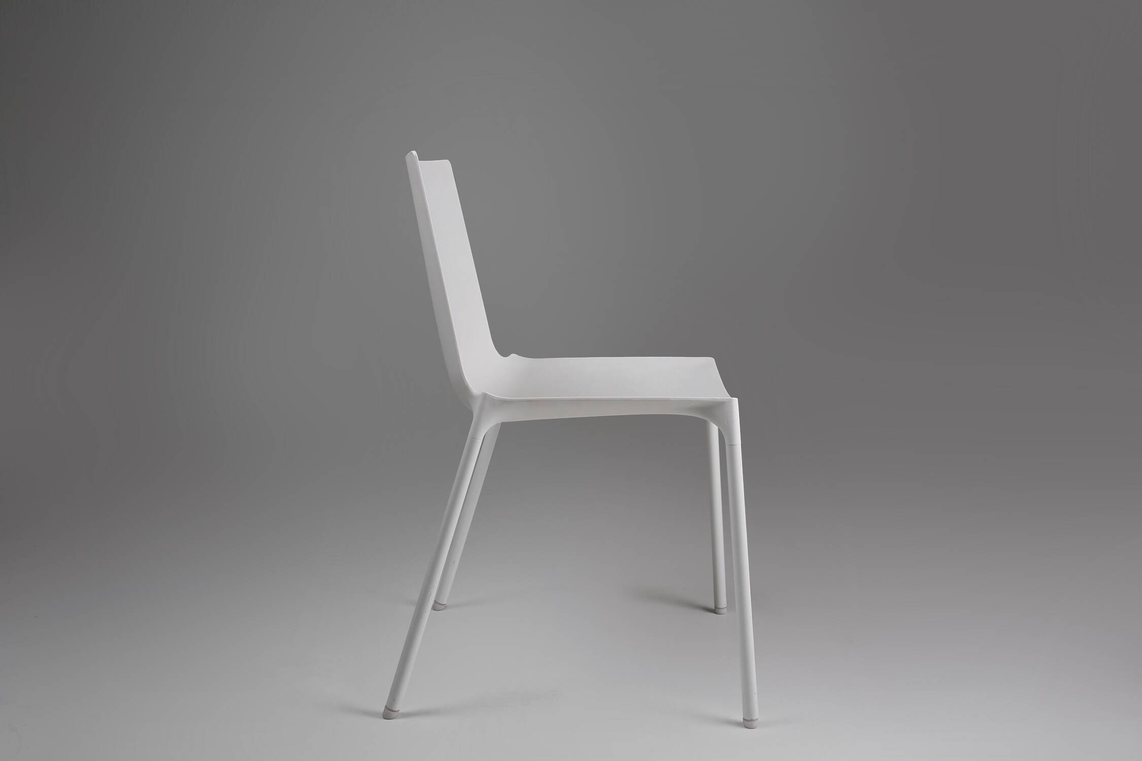 21th Century elegant white design chair, Belgium