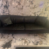 Canapé Cassina MET 250 – Pierre Lissoni – 4 places – Cuir noir