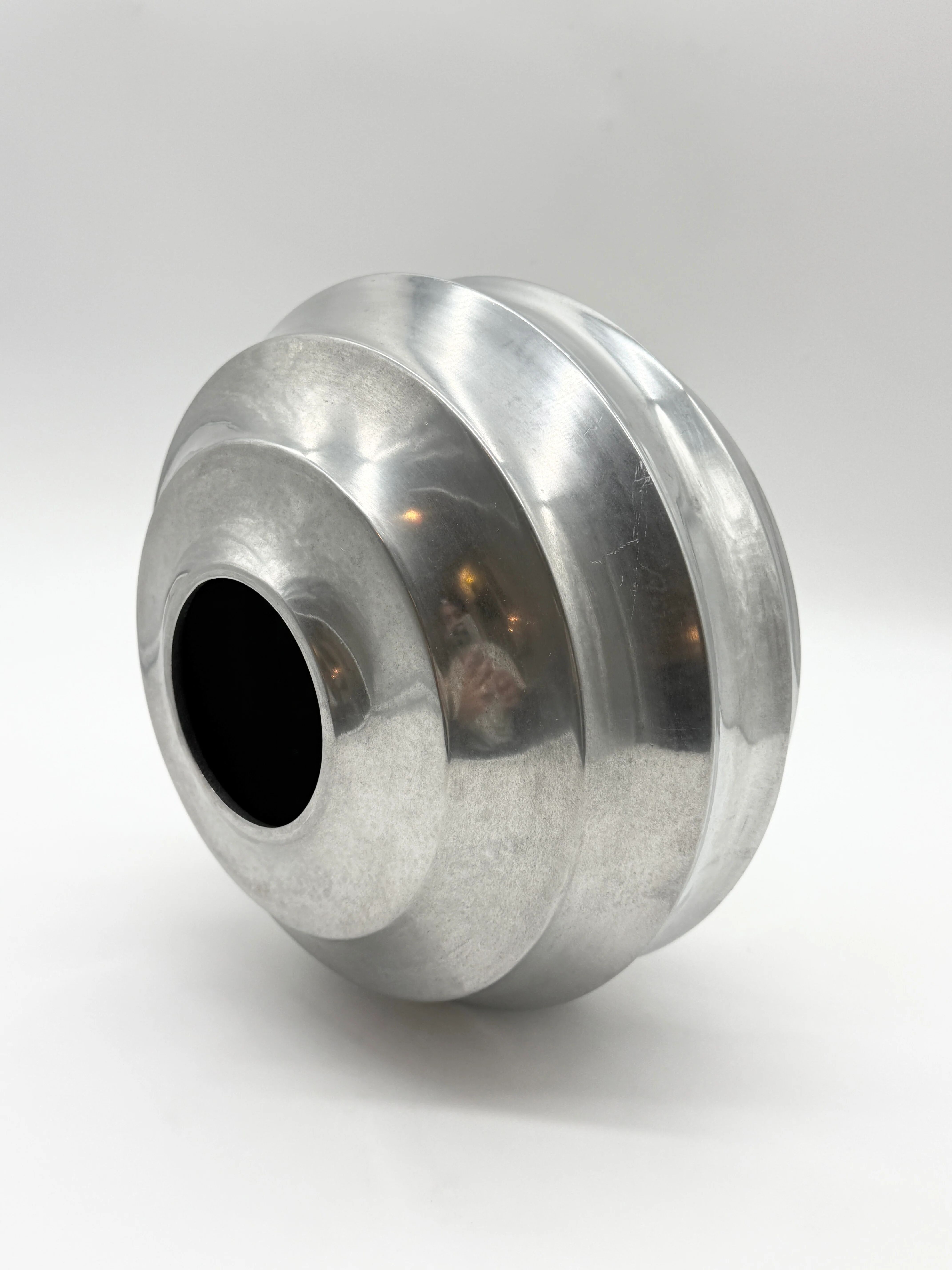 Vase space "saucer" in cast aluminium, 1970s