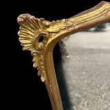 old gilded wooden mirror