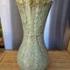 Large baluster vase from Accolay – Water green & ochre marbled enamel – 35 cm