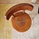 Antique chair - wood - oak - folk art - brutalist