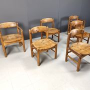 Rainer Daumiller pine wood dining chairs for Hirtshals Savvaerk - set of 6 - 1970s
