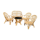 Vintage rattan garden furniture