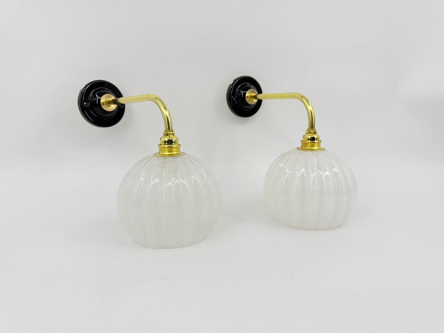 Clichy glass wall lights