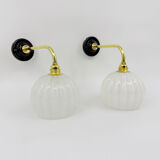 Clichy glass wall lights