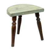 Tabouret en bois tripode vintage