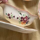 4 Serving Dishes with Painted Flowers Faïencerie de Longchamp Monaco 1960s