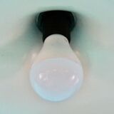 Suspension blanche vintage "Jeka"Danemark 1970