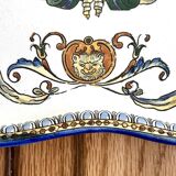 Plat ancien Gien - XIXe – Faïence Renaissance italienne – Décor grotesque et allégorique, 26,5 cm