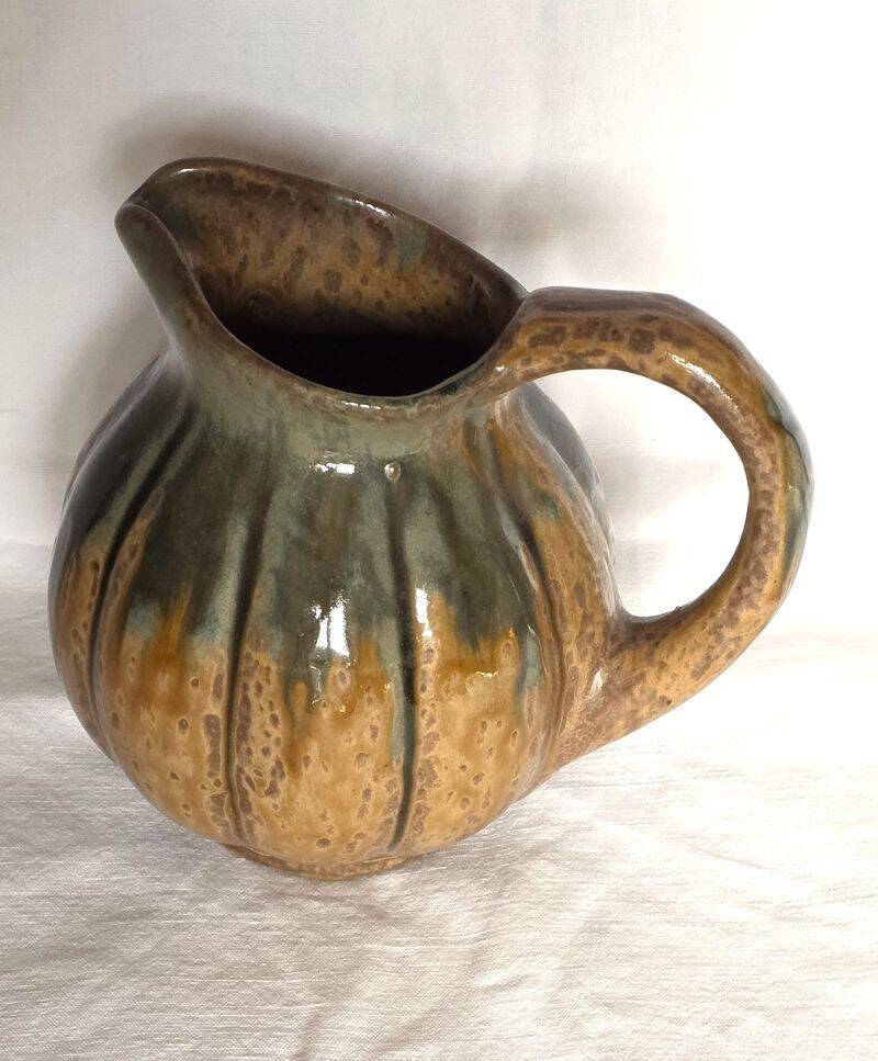 Glazed Terracotta Pumpkin Jug