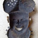 Large bronze Bamoun mask