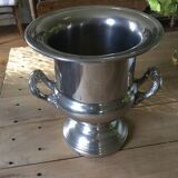 Silver metal champagne bucket