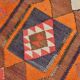 3x11 Orange & Brown Kilim Runner Rug, 88x330Cm